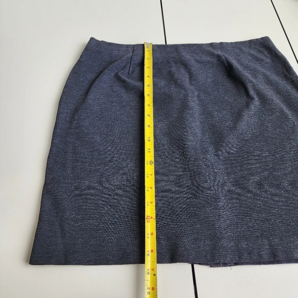 J.Jill Charcoal Gray Womens Pull On Stretch Ponte Pencil Skirt Jersey Petite MP